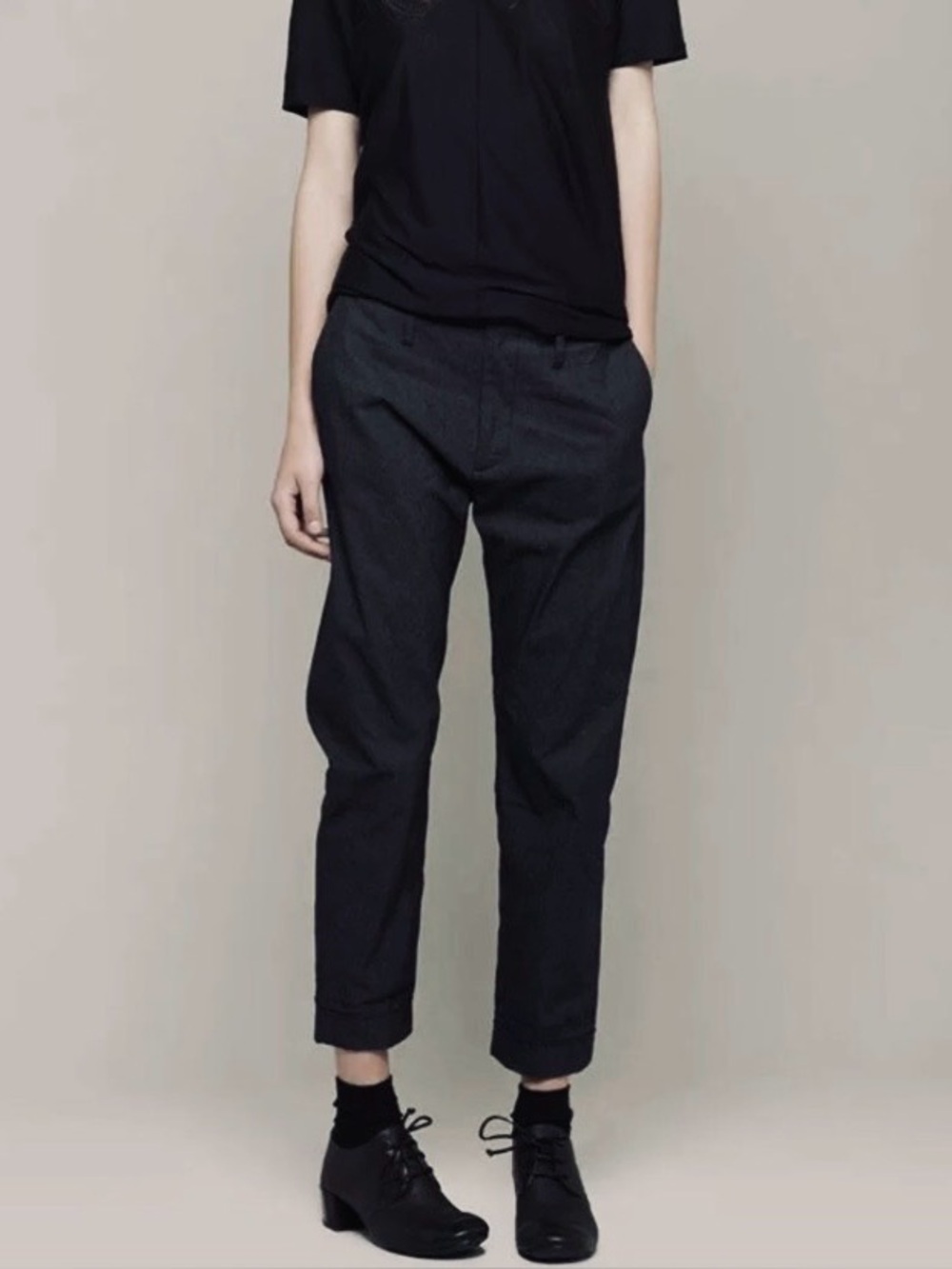 HOPE Stockholm The News Trousers in Black Cotton 36 EUC Minimalist